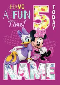 Tap to view Minnie Mouse Age 5 Card
