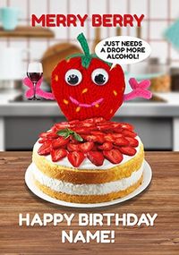 Tap to view Merry Berry Personalised Birthday Card