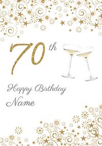 Tap to view 70th Birthday Card Glasses - Milestone Birthday