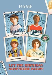 Tap to view Birthday Adventure - Stranger Things Personalised Card