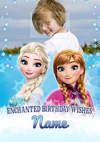 Tap to view Elsa and Anna Photo Birthday Card