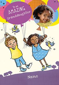 Tap to view Amazing Granddaughter Photo Birthday Card