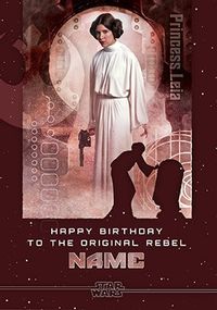 Tap to view Original Rebel Leia Birthday Card