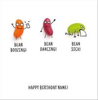 Tap to view Bean Boozing Personalised Birthday Card