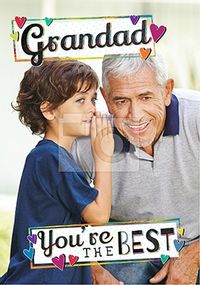 Tap to view Grandad You're The Best Photo Father's Day Card