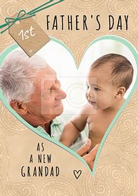 Tap to view Grandad First Father's Day Photo Card