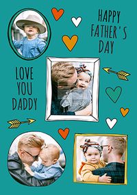 Tap to view Love You Daddy Multi Photo Upload Card