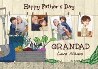 Tap to view Sow a Seed of Joy - Father's Day card 4 Photo Upload Grandad