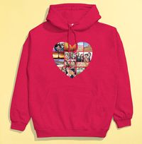 Tap to view Multi Photo Heart Personalised Hoodie