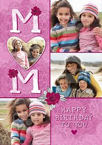 Tap to view Happy Birthday Mum Multi Photo Card