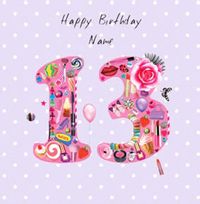 Tap to view Make Up 13th Birthday Card
