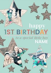 Tap to view To The Stars 1st Birthday Boy Card