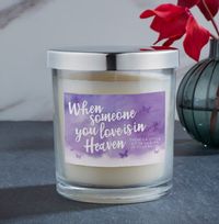 Tap to view When Someone You Love Is In Heaven Personalised Candle