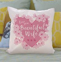 Tap to view Beautiful Wife Personalised Cushion