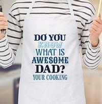 Tap to view Awesome Dad's Cooking Personalised Apron