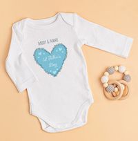 Tap to view First Fathers Day Personalised Baby Grow