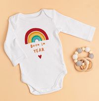 Tap to view Birth Year Personalised Baby Grow