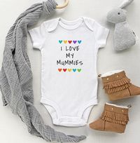 Tap to view I Love My Mummies Personalised Baby Grow