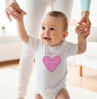 Tap to view First Mothers Day Pink Personalised Baby Grow