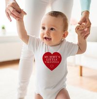 Tap to view Mummy's Little Valentine Personalised Baby Grow