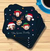 Tap to view Family Christmas Photo Coaster