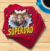 Tap to view Super Dad Photo Coaster