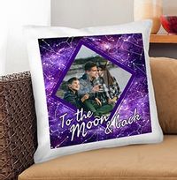 Tap to view To The Moon Photo Cushion