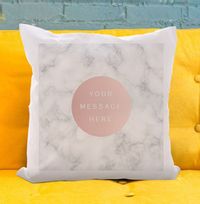 Tap to view Marble Personalised Message Cushion