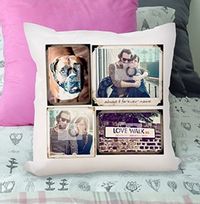 Tap to view Vintage 4 Photo Collage Cushion
