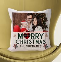 Tap to view Merry Christmas Photo Cushion