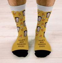 Tap to view Personalised Beer Drinking Socks