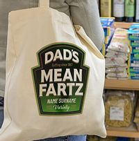 Tap to view Dads Mean Fartz Personalised Tote Bag