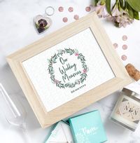 Tap to view Our Wedding Memories Personalised Wooden Gift Box