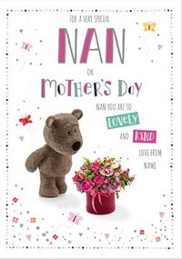 Tap to view Barley Bear Special Nan Personalised Mother's Day Card