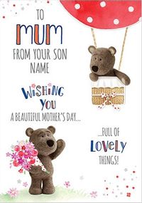 Tap to view Barley Bear - Mum From Son Personalised Card
