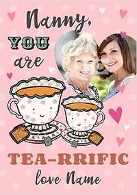 Tap to view Nanny Tea-Riffic Photo Mother's Day Card
