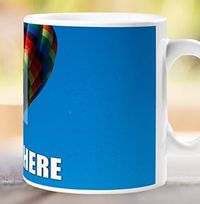 Tap to view Personalised Mug - Full Photo Upload Bold White Text