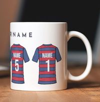 Tap to view Team Surname Football Personalised Shirt Mug