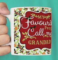 Tap to view Grandad Personalised Photo Christmas Mug