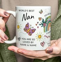 Tap to view World's Best Nan Personalised Mug