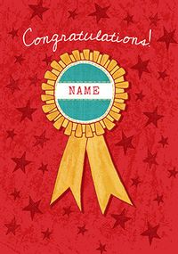 Tap to view Congratulations Badge Personalised Card