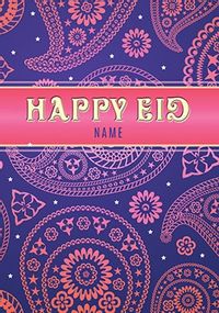 Tap to view Happy Eid Pink Personalised Card