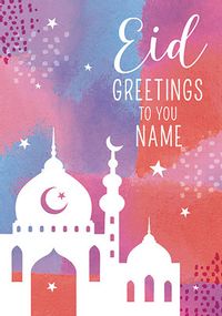 Tap to view Eid skyline greeting Card