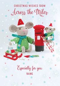 Tap to view Across The Miles Christmas Wishes Personalised Card