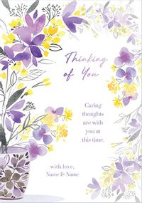 Tap to view Caring Thoughts Personalised Card