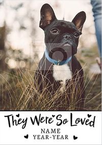 Tap to view So Loved Pet Sympathy Photo Card