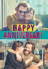 Tap to view Double Photo Upload Anniversary Card