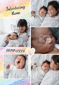 Tap to view Introducing Baby Rainbow Photo Card