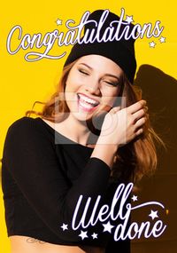 Tap to view Essentials - Congratulations Card Well Done Full Photo Upload