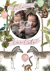 Tap to view Twin Baby Girls Photo Card